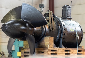remise en état turbine kaplan Marceau Amalric